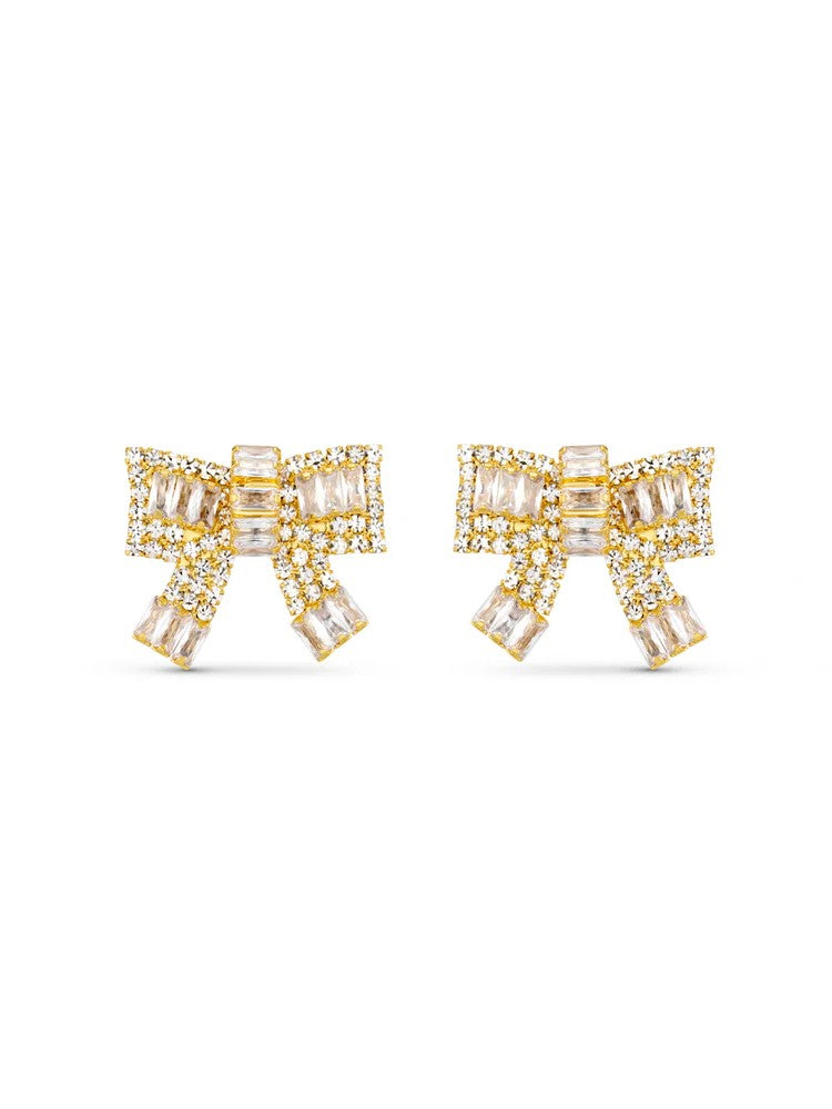 Pave Baguette Embellished Bows