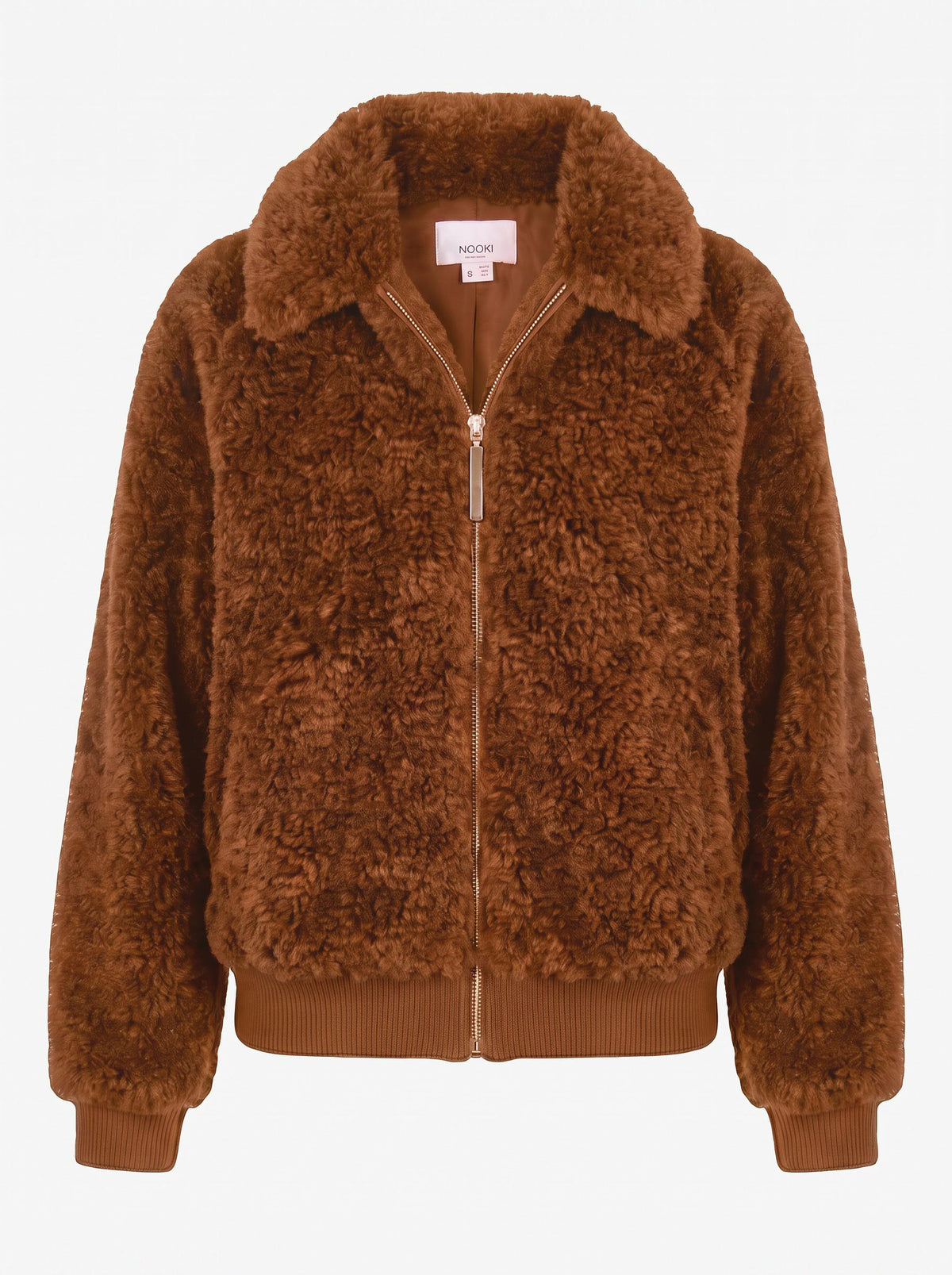 Otis Faux Fur Bomber Jacket - Toffee