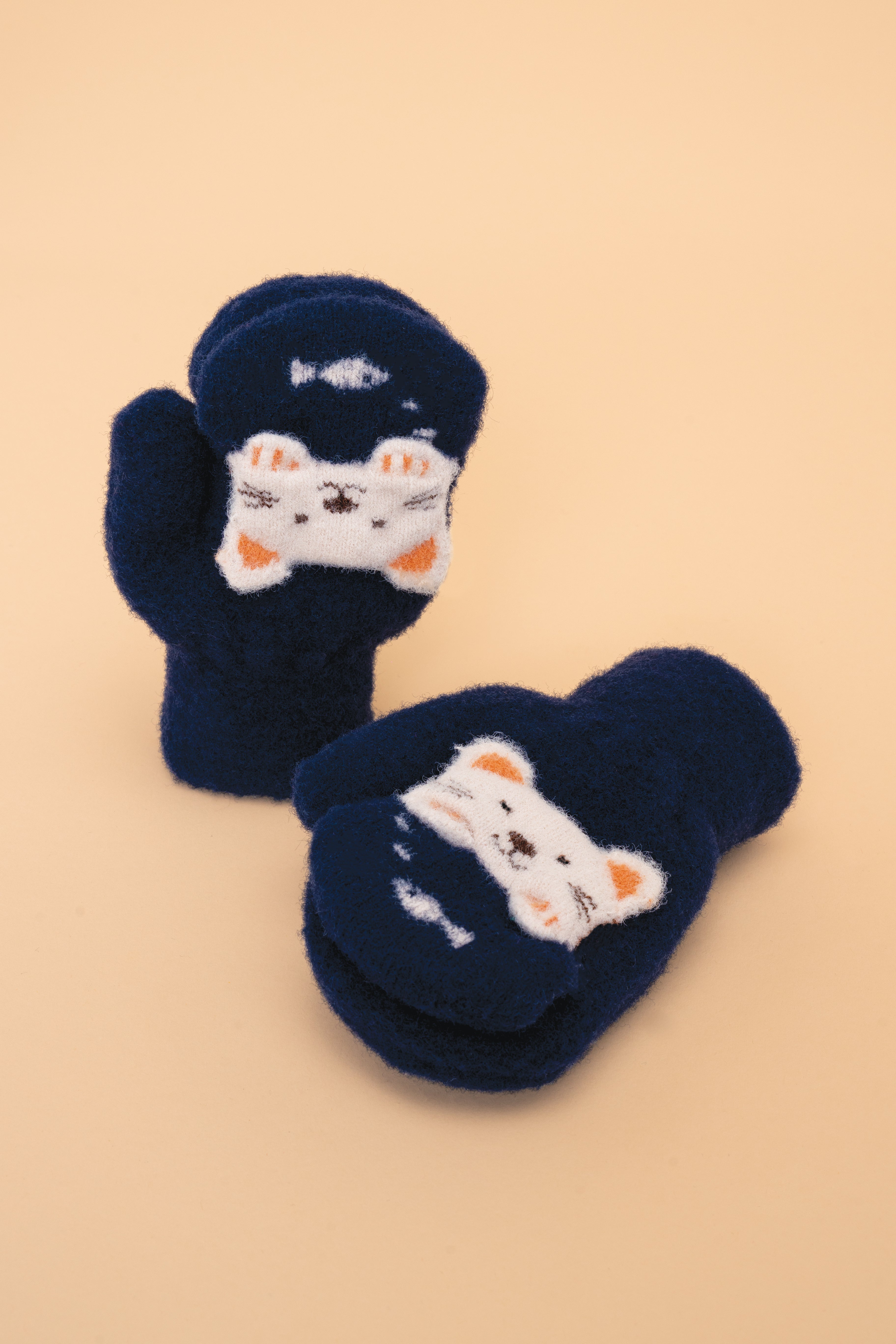 POWDER PALS MITTEN - KITTY NAVY