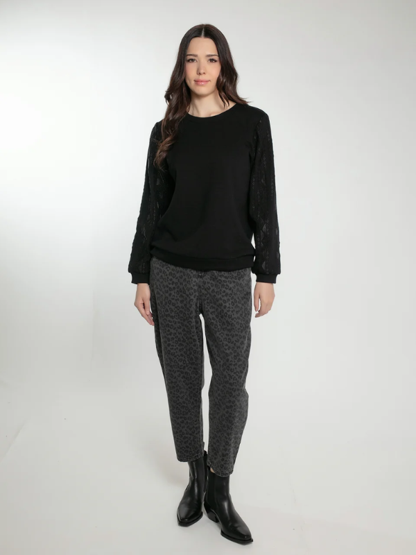 CAROLINE TROUSERS IN LEO GREY