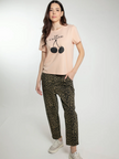 CAROLINE TROUSERS IN LEO KHAKI