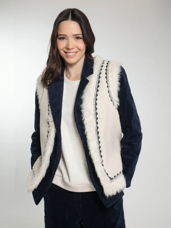 DANNIKA GILET IN CREAM