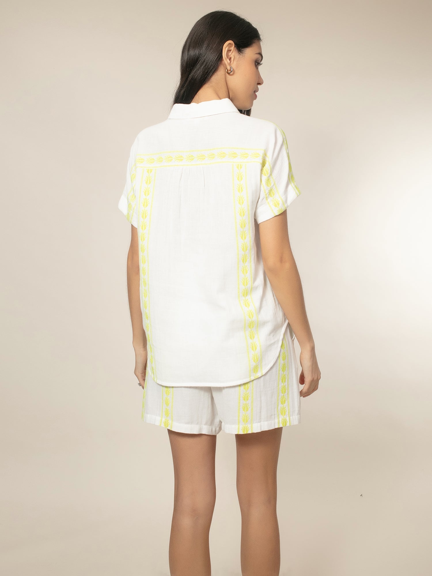 Polly Shirt - White Mix