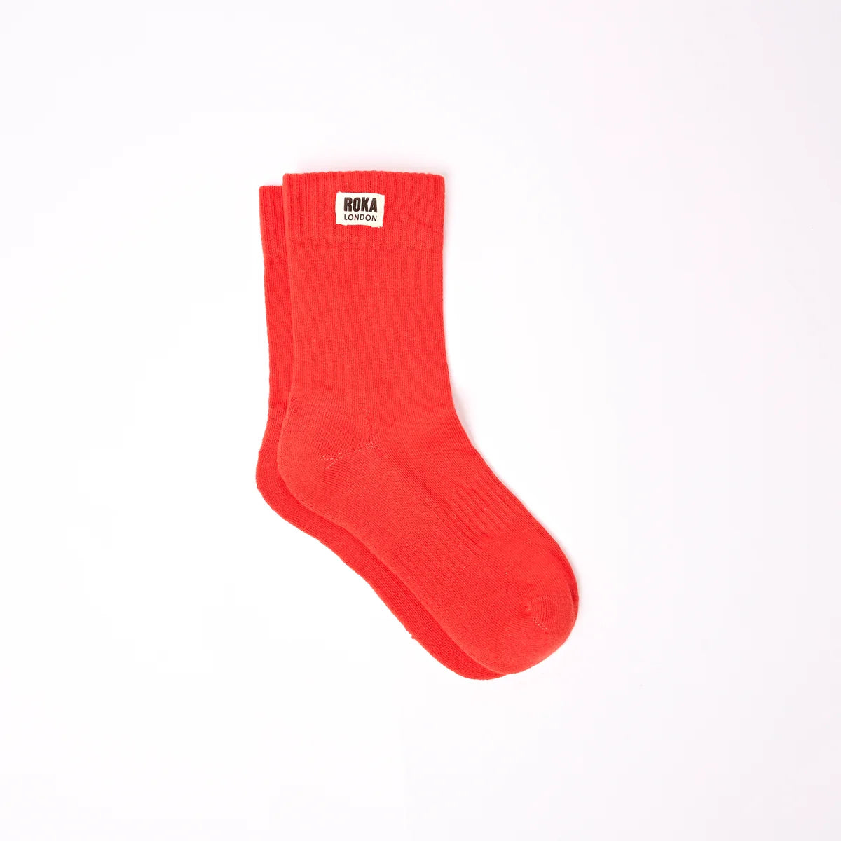 Wimbeldon Crew Socks for Women - Cranberry