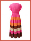 Rosalie Striped Maxi Dress - Pink