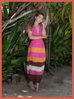 Rosalie Striped Maxi Dress - Pink