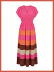 Rosalie Striped Maxi Dress - Pink