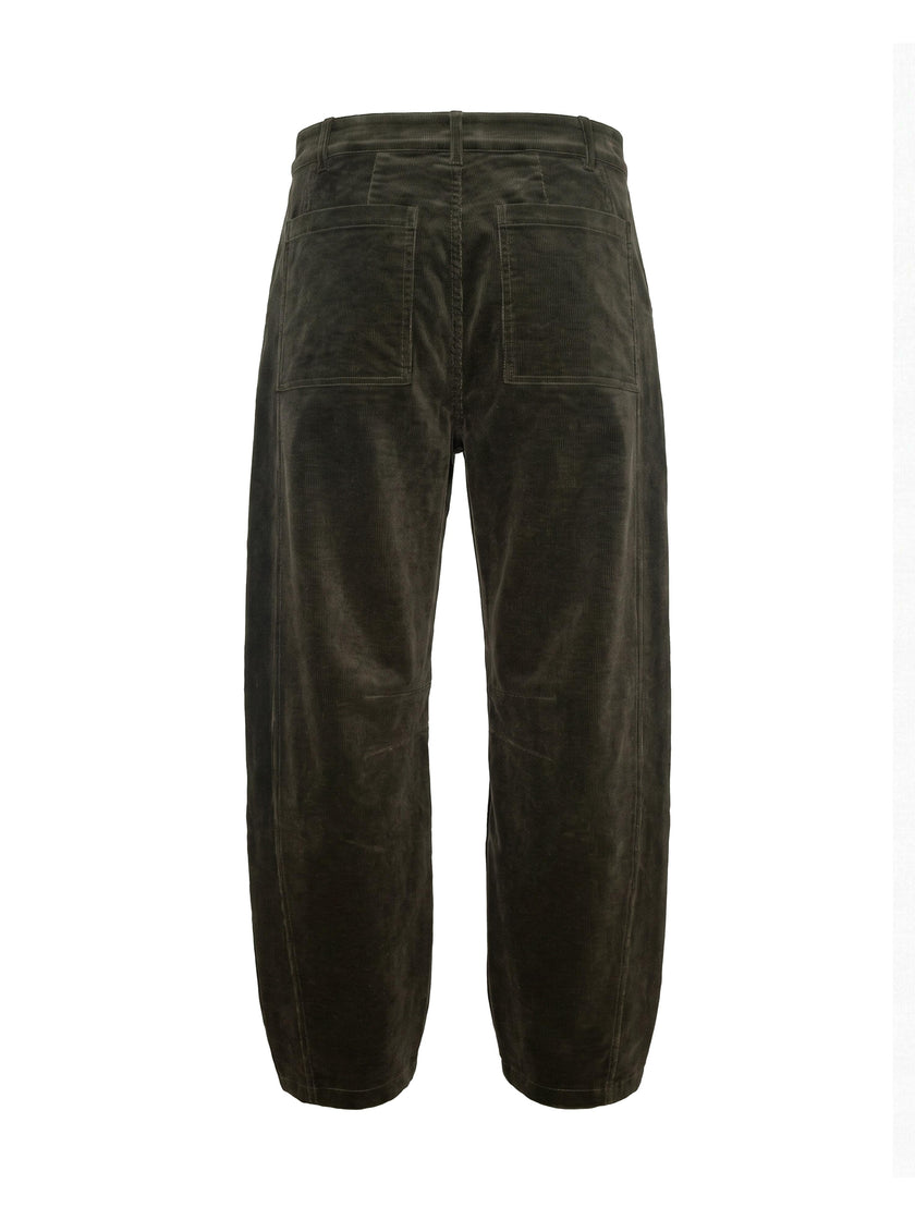 Rosie Corduroy Barrel Jeans - Green