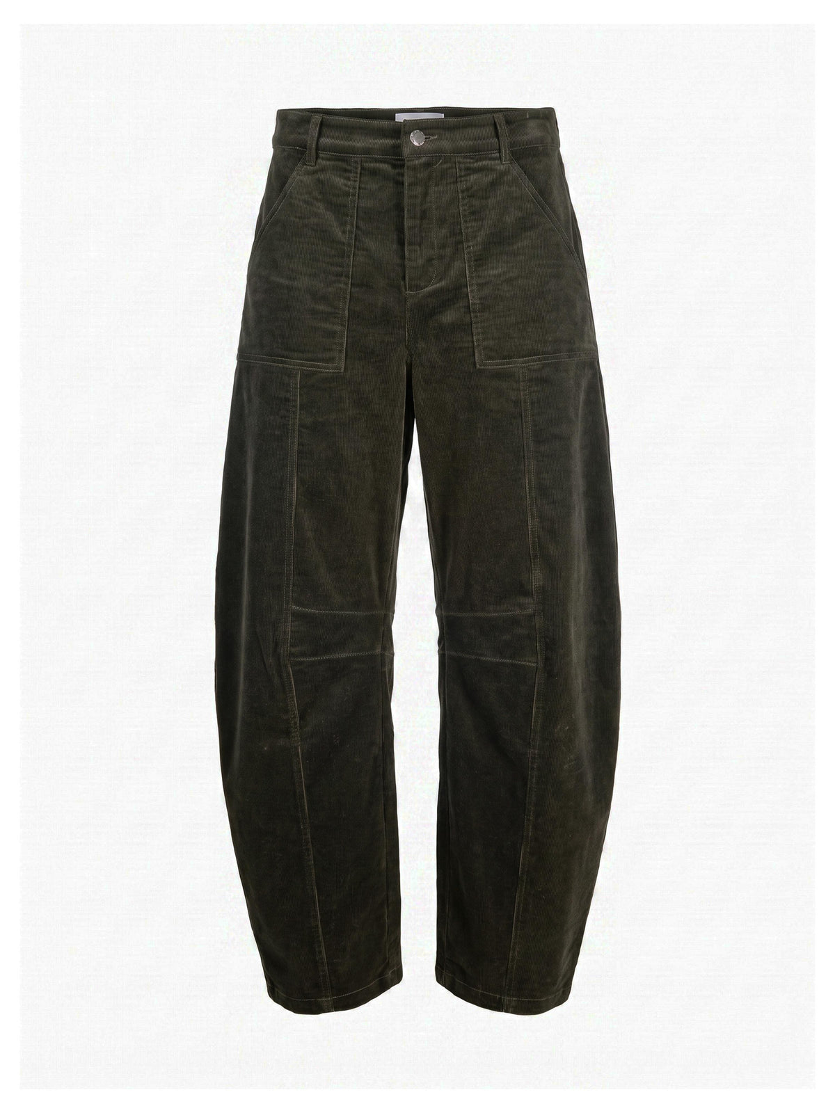 Rosie Corduroy Barrel Jeans - Green