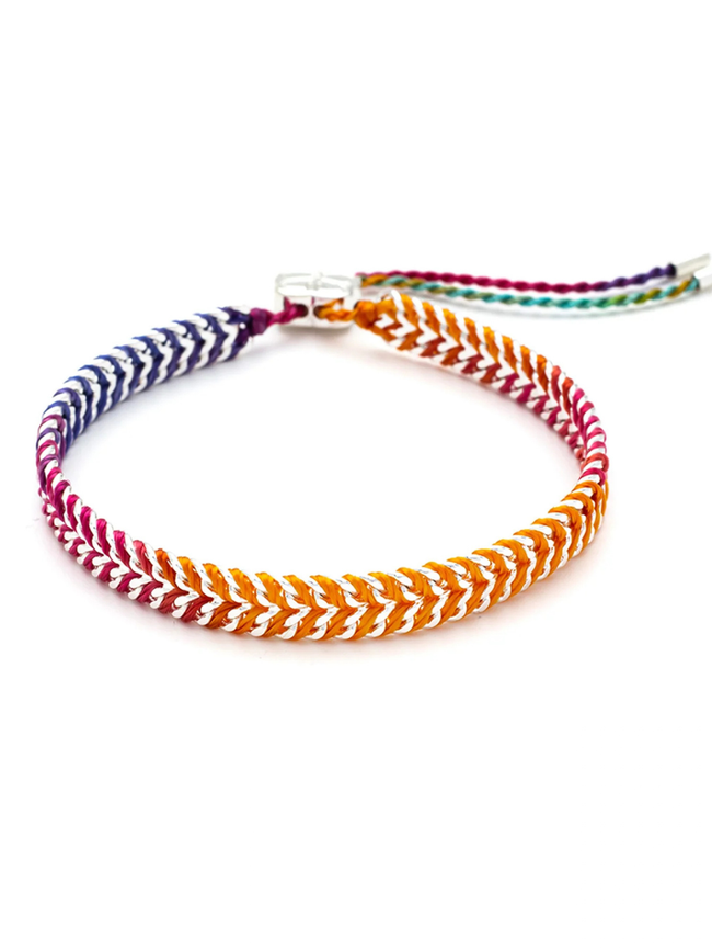 Iztac Tropical Silver Bracelet