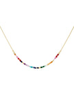 Skye Gold & Rainbow Necklace