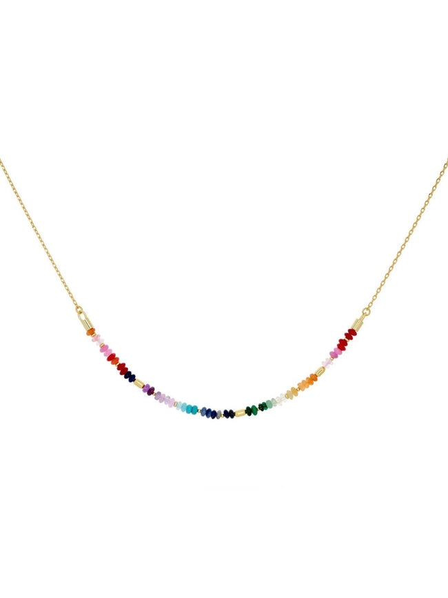 Skye Gold & Rainbow Necklace