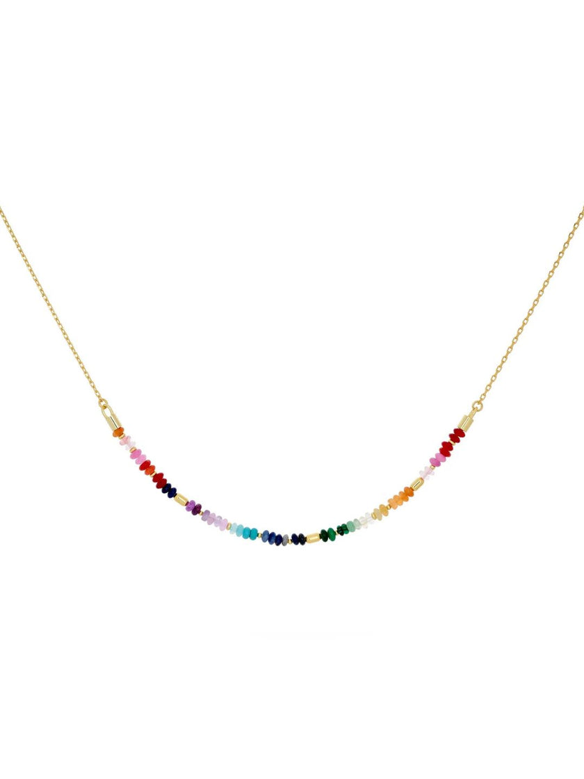Skye Gold & Rainbow Necklace