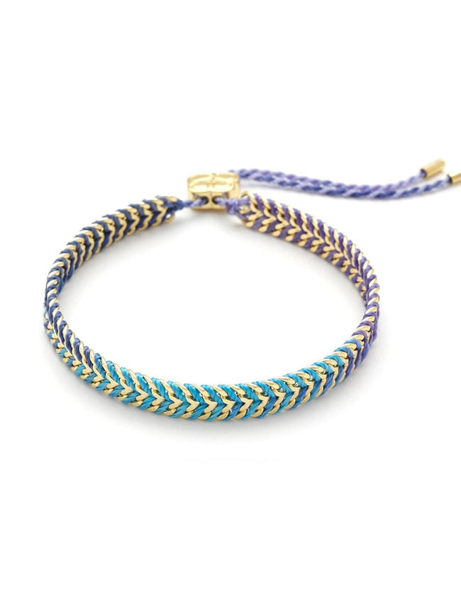 Iztac Blue Ombre Gold Bracelet
