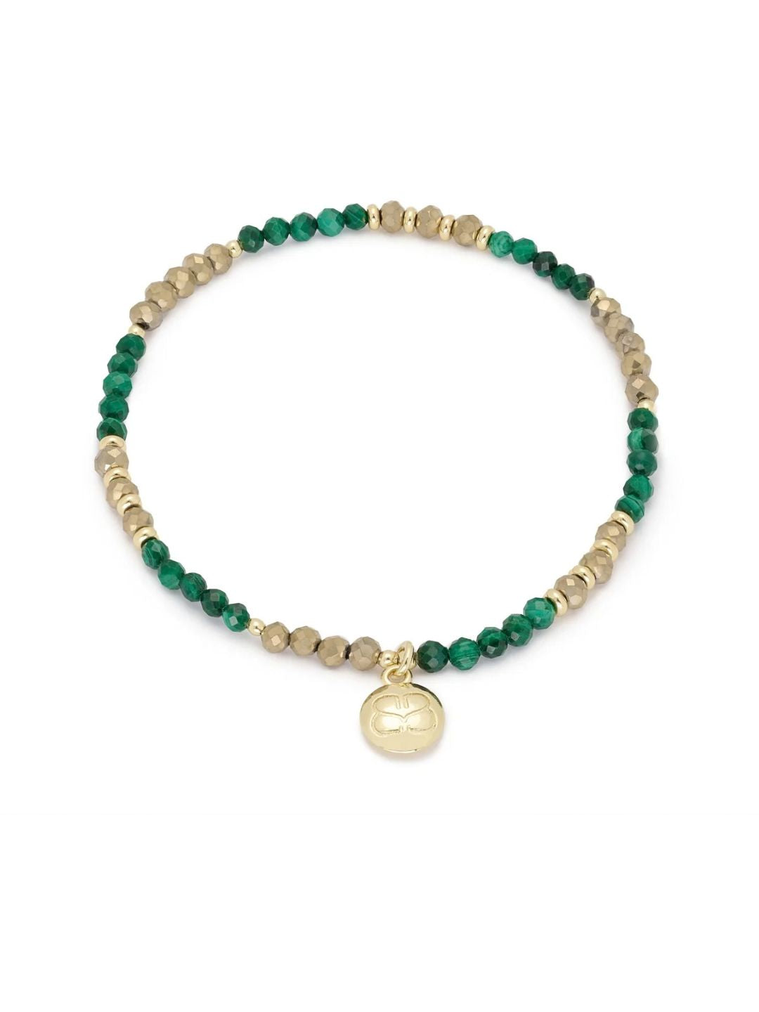 Olive Malachite Stretch Bracelet