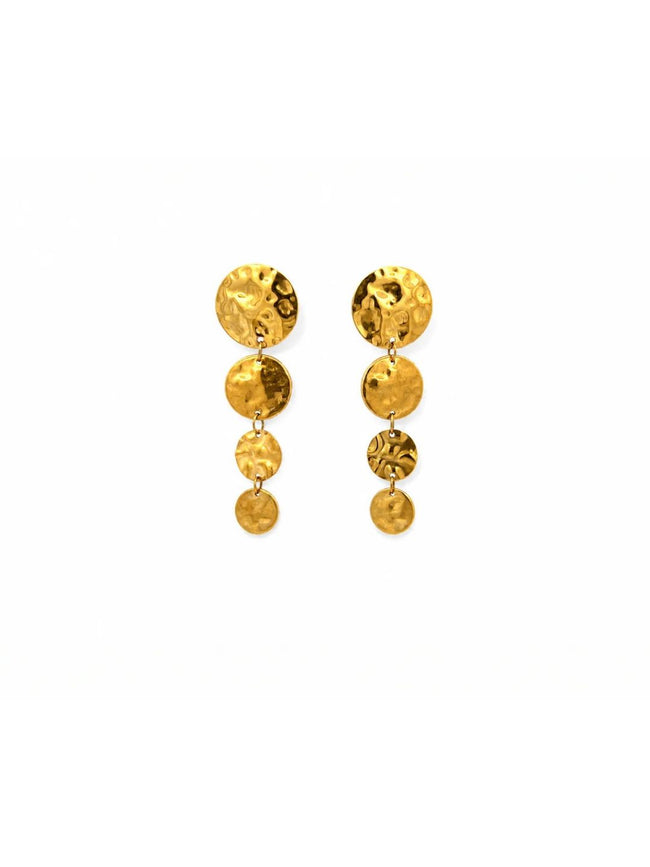 Amaya Gold Statement Drop Earrings