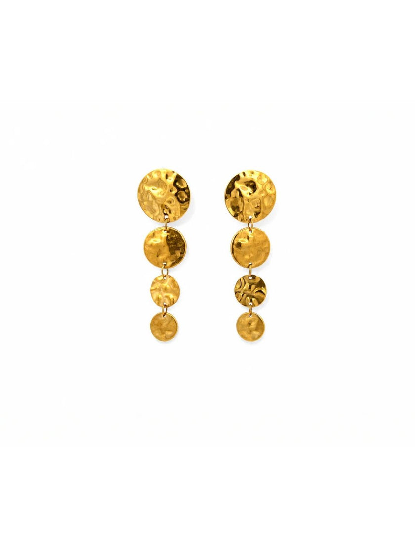 Amaya Gold Statement Drop Earrings