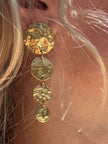 Amaya Gold Statement Drop Earrings