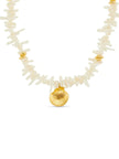 Cream Coral Chip & Shell Necklace Orelia