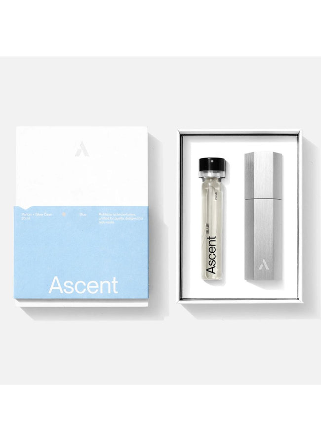 ASCENT Perfume Blue - Silver case