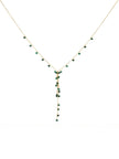 Ivy Malachite Lariat Gemstone Necklace
