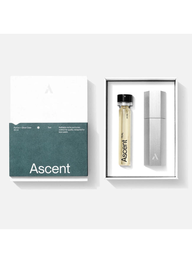 ASCENT Perfume Teal - Silver case