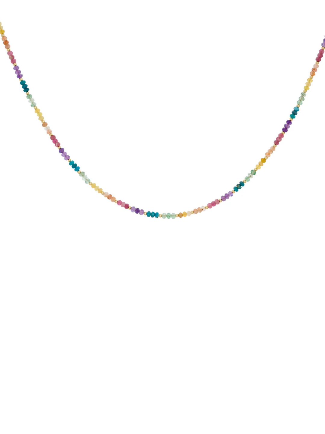 Molly Gold & Rainbow Necklace
