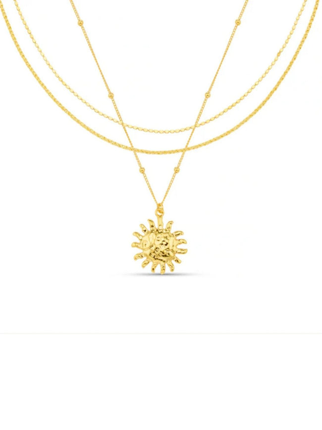 Molten Sun 3-Row Necklace