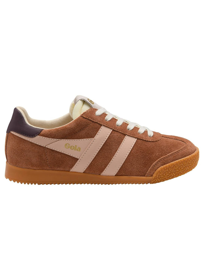 Gola Classics Women's Elan Trainers Umber/Pearl Pink/Cocoa