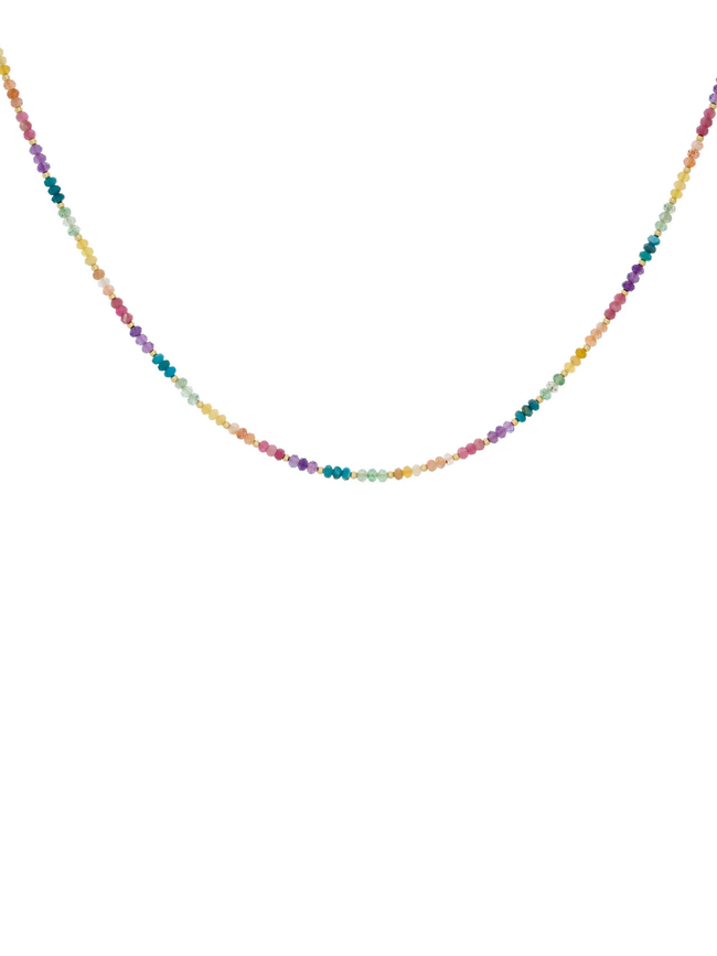 Molly Gold & Rainbow Necklace