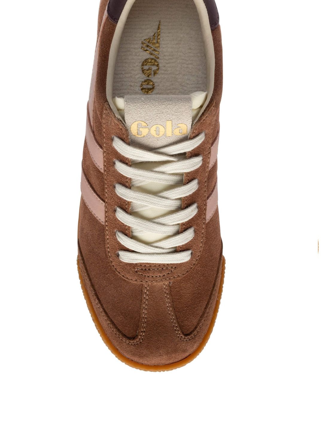 Gola Classics Women's Elan Trainers Umber/Pearl Pink/Cocoa