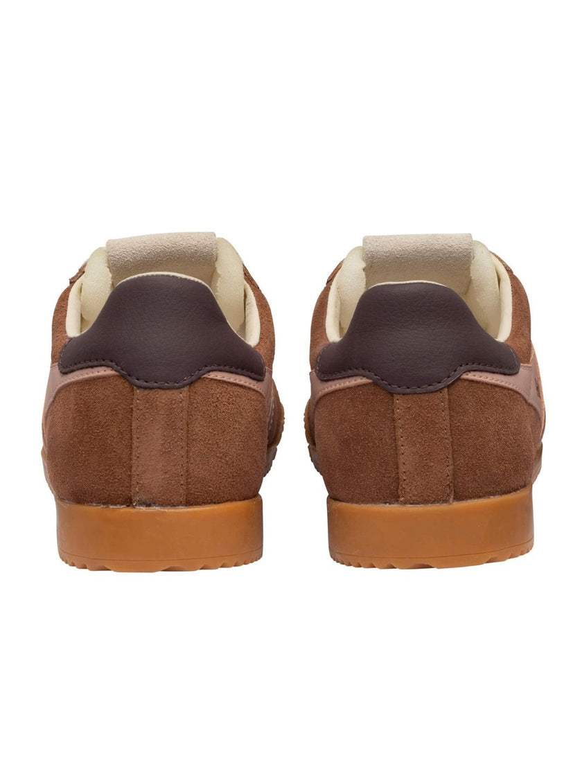 Gola Classics Women's Elan Trainers Umber/Pearl Pink/Cocoa