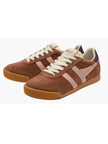 Gola Classics Women's Elan Trainers Umber/Pearl Pink/Cocoa