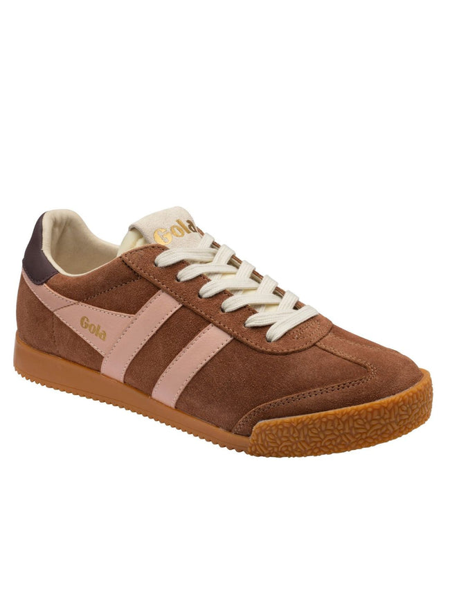 Gola Classics Women's Elan Trainers Umber/Pearl Pink/Cocoa