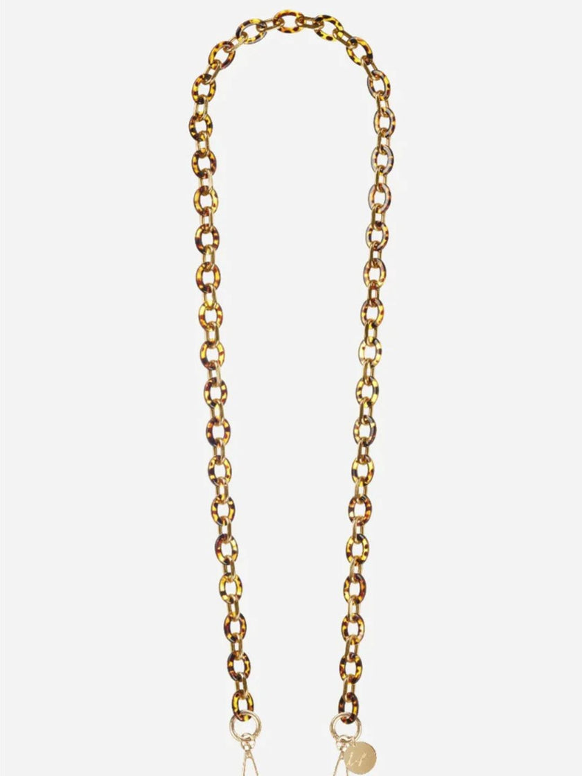 CASSY PHONE CHAIN TORTOISESHELL 40cm
