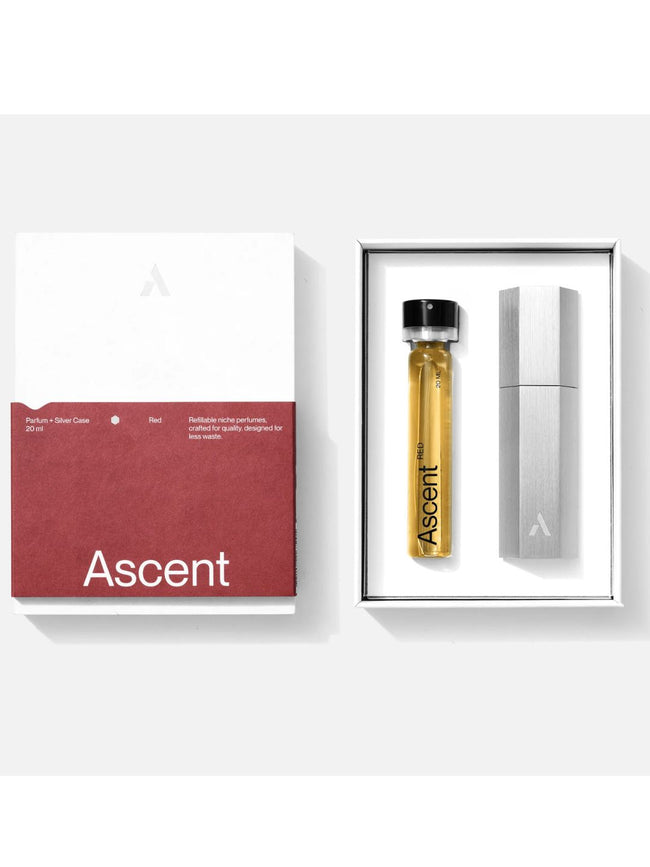 ASCENT Perfum Red + Silver case