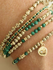 Olive Malachite Stretch Bracelet