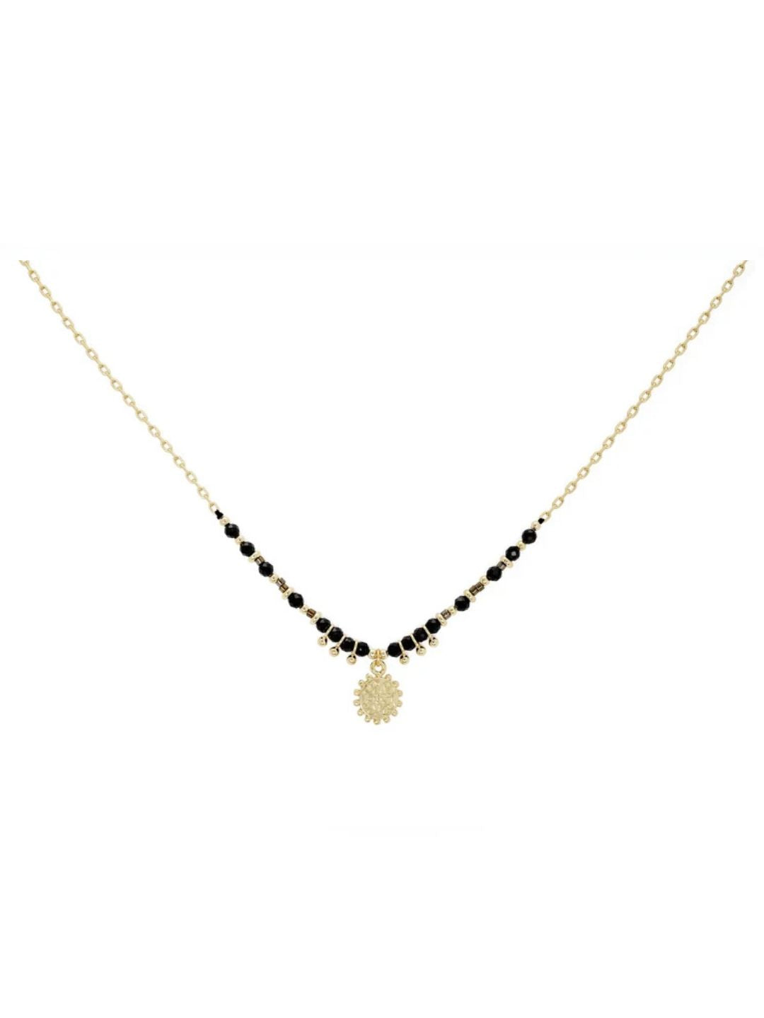 Fuji Black spinal Gemstone Necklace