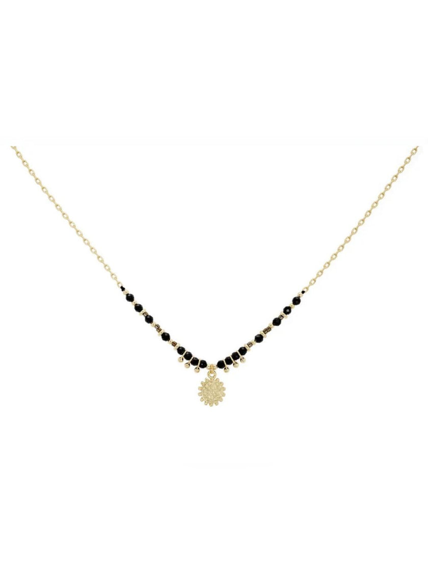 Fuji Black spinal Gemstone Necklace