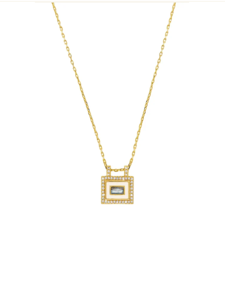 Mya-Bay Ivory Labradorite El Paso Necklace