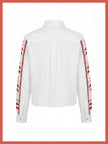 Sienna Embroidered Cropped Shirt In White