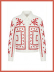 Sienna Embroidered Cropped Shirt In White