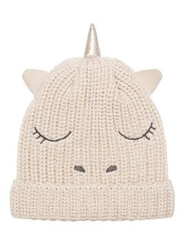 Rainbow Unicorn Knitted Hat 3-6 years