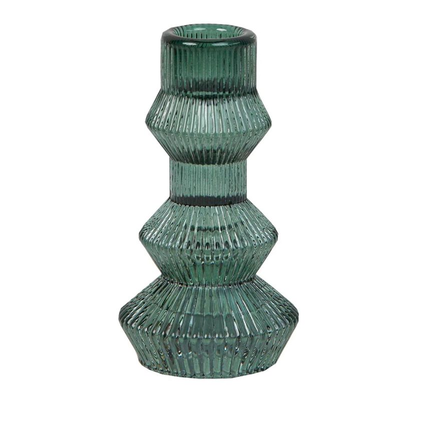 MIDNIGHT FOREST CANDLE HOLDER, TALL (SAGE GREEN)