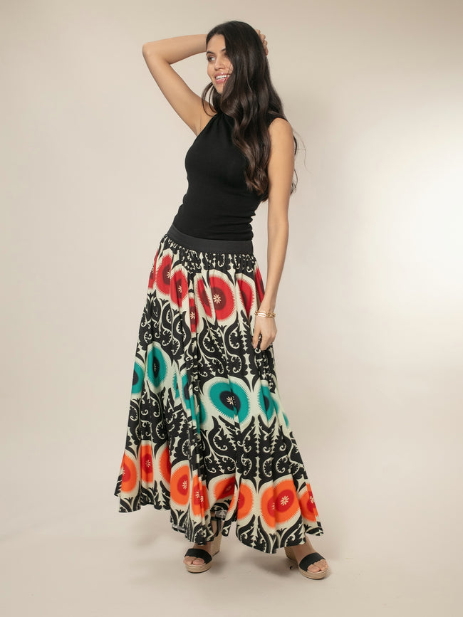 Suzani Tia Skirt - Multi