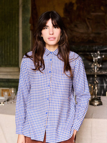 Women's Chemise Femme Vichy Blouse