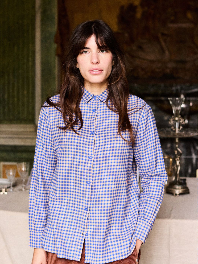 Women's Chemise Femme Vichy Blouse