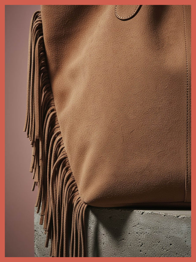 Vancouver Soft Suede Tote - Camel