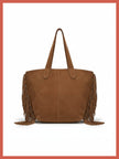 Vancouver Soft Suede Tote - Camel