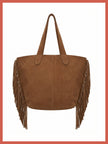 Vancouver Soft Suede Tote - Camel